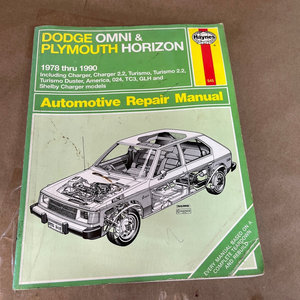 Haynes Dodge‎ Omni Plymouth Horizon 1978-1990 Automotive Repair Manual Guide